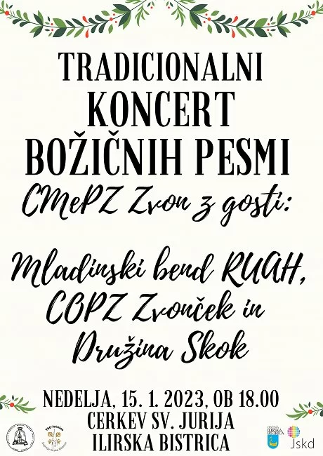 Tradicionalni koncert božičnih pesmi CeMePZ Zvon